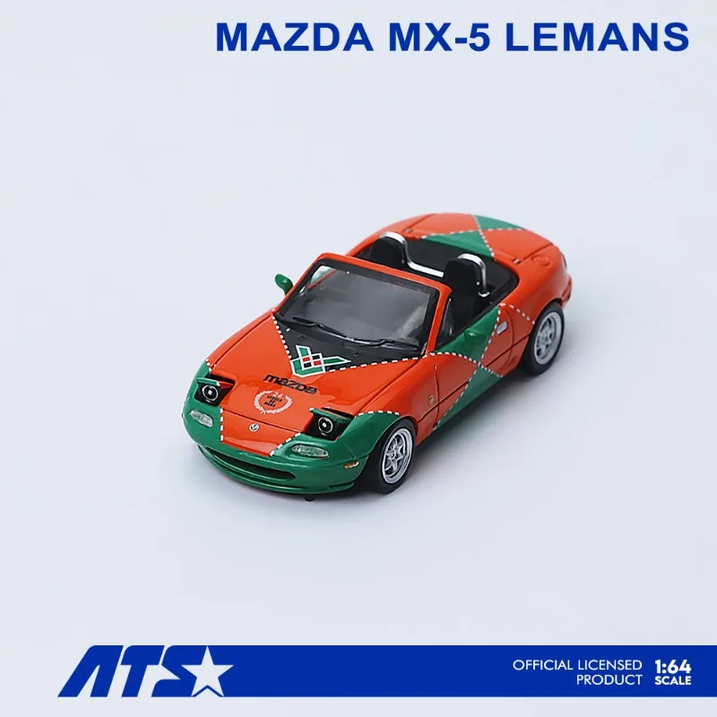 ATS 1/64 scale MAZDA MX-5 - LEMANS cast alloy automotive model, for boys' toys, adult collection and decorative display items.