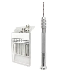 Professional Pin Vise Hand Drill Bits Manual Craft Drill Sharp Mini Twist Drill Assembling Model for Jewelry Making Dropship