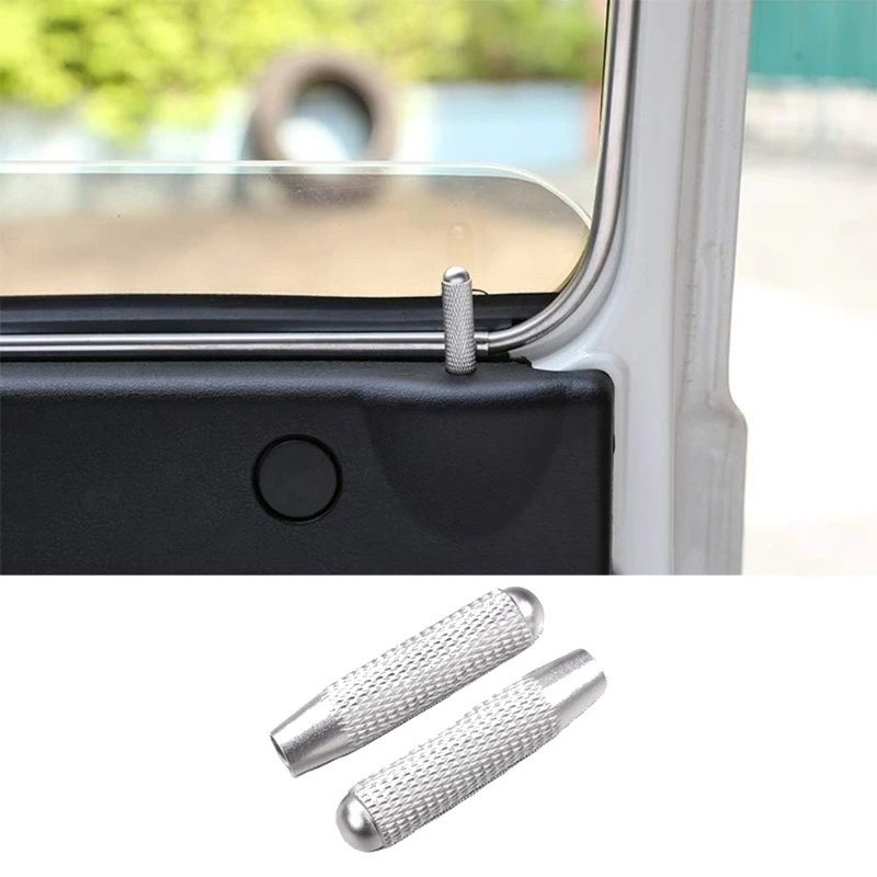 

For LADA NIVA 4X4 2009-2019 Aluminum Alloy Silver Car Door Lock Pin Cover Trim Interior Car Accessories
