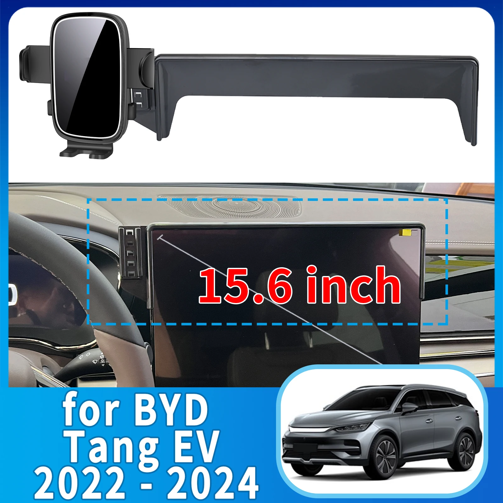 

fit for BYD Tang EV 2022 2023 2024 15.6inch ​​​​Phone Holder, Dashboard Screen Mount Bracket Easy Installation​​ Car accessoires