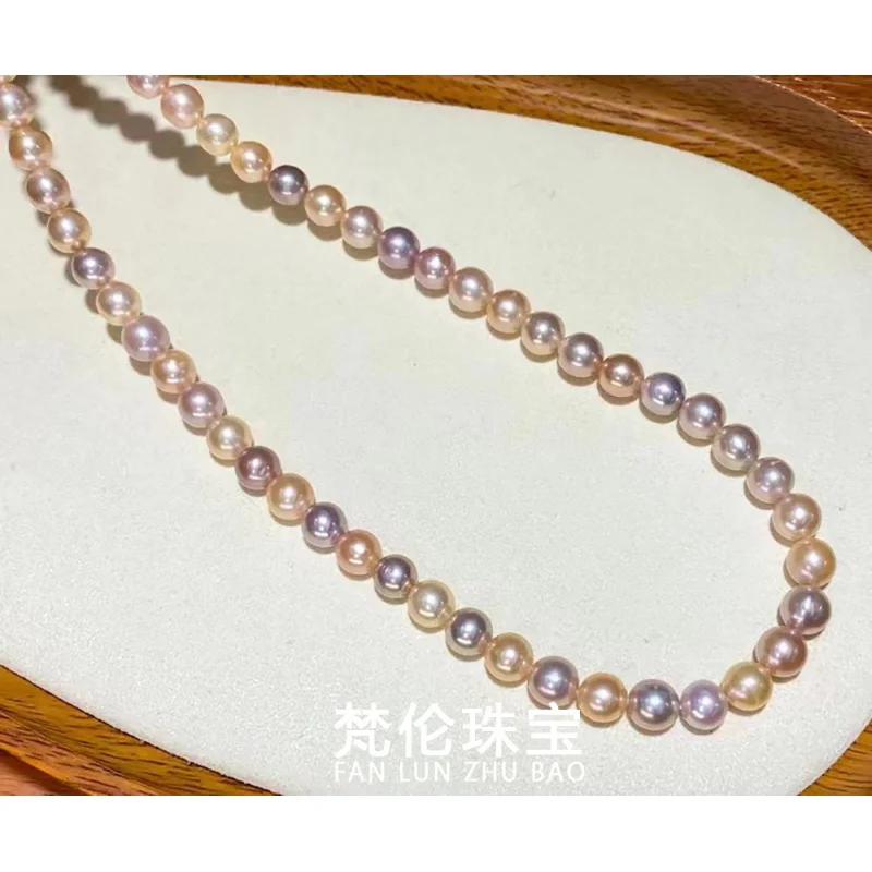 Natural Fashion Freshwater White Pearl Necklace Sweater Chain Wholesale