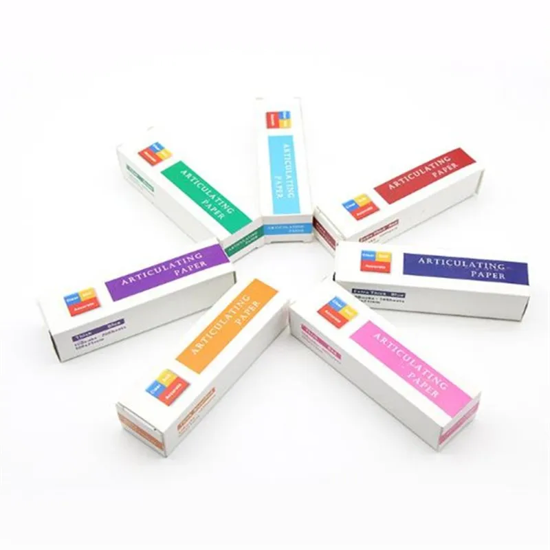 5Boxes Dental Articulating Paper 8 Type Sampling Paper Dental Lab Teeth Oral Care Supplies