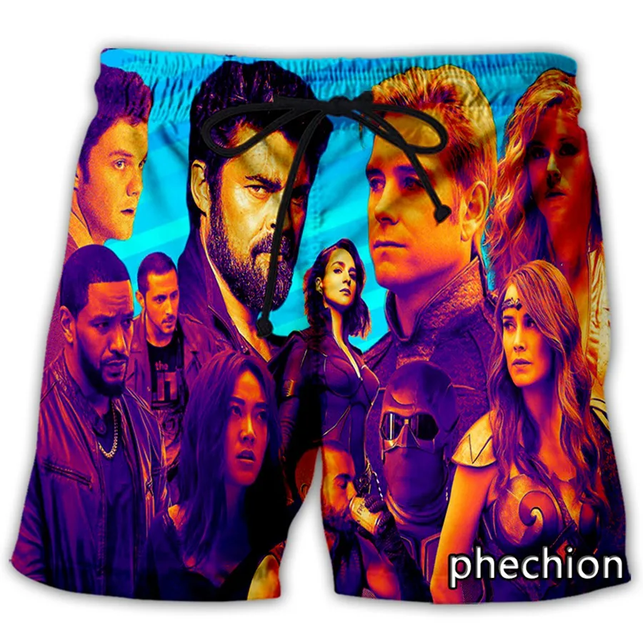 phechion New Fashion Men/Women TV Series The Boys 3D Print Casual Shorts Novelty Streetwear Men Loose Sporting Shorts L37