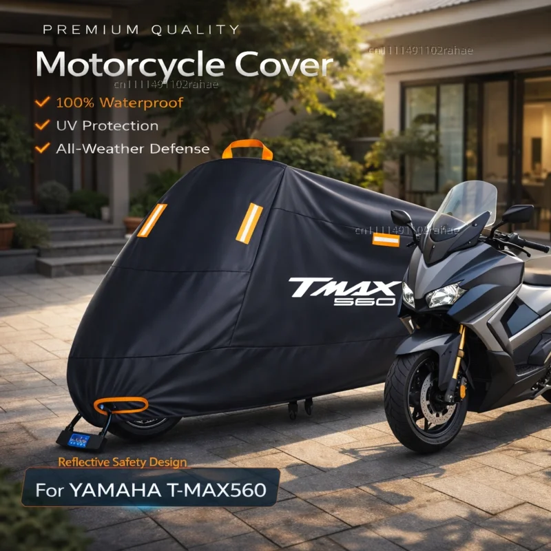 

Чехол для мотоцикла YAMAHA T-Max560, водонепроницаемый, утолщенный, из полиэстера, с защитой от ультрафиолета, для улицы, от дождя, пыли и солнца, чехол для скутера