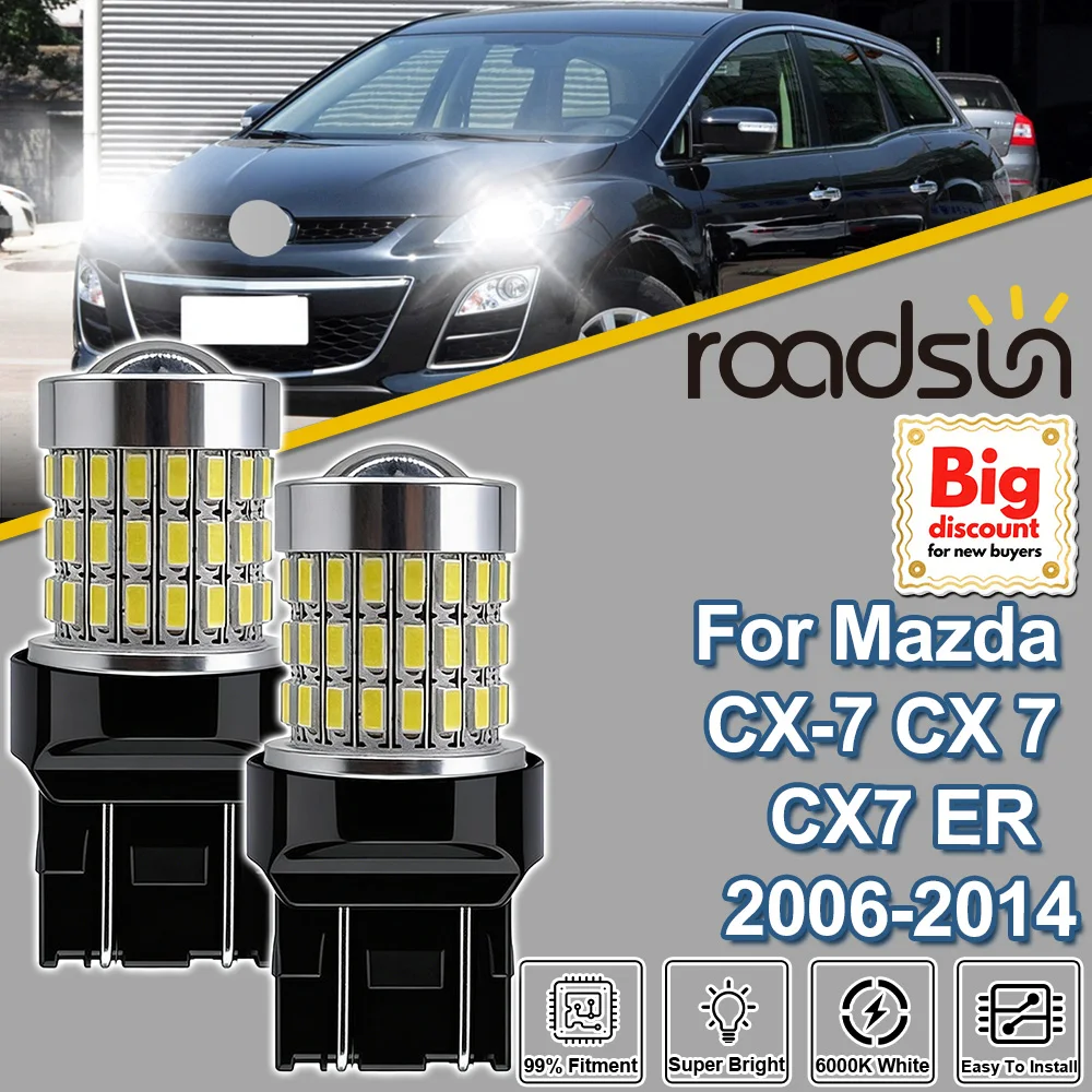 

Roadsun W21/5W 7443 T20 For Mazda CX-7 CX 7 CX7 ER 2006-2014 Projector Lens LED Brake Lights 2007 2008 2009 2010 2011 2012 2013