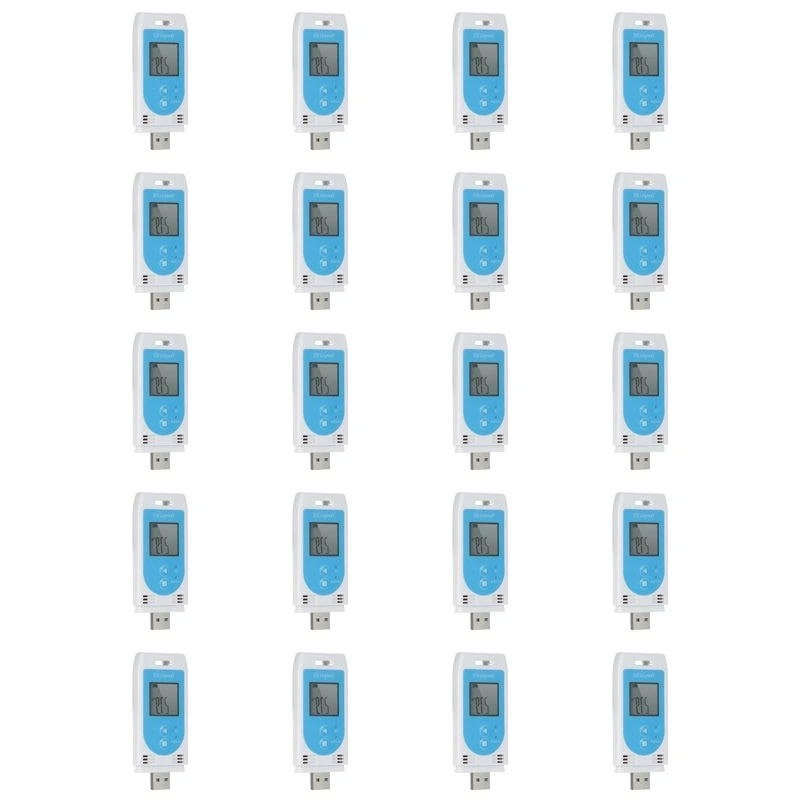 ABVS 20X Tempu 03 USB Temperature Humidity Data Logger Reusable RH TEMP Datalogger Recorder Humiture Recording Meter
