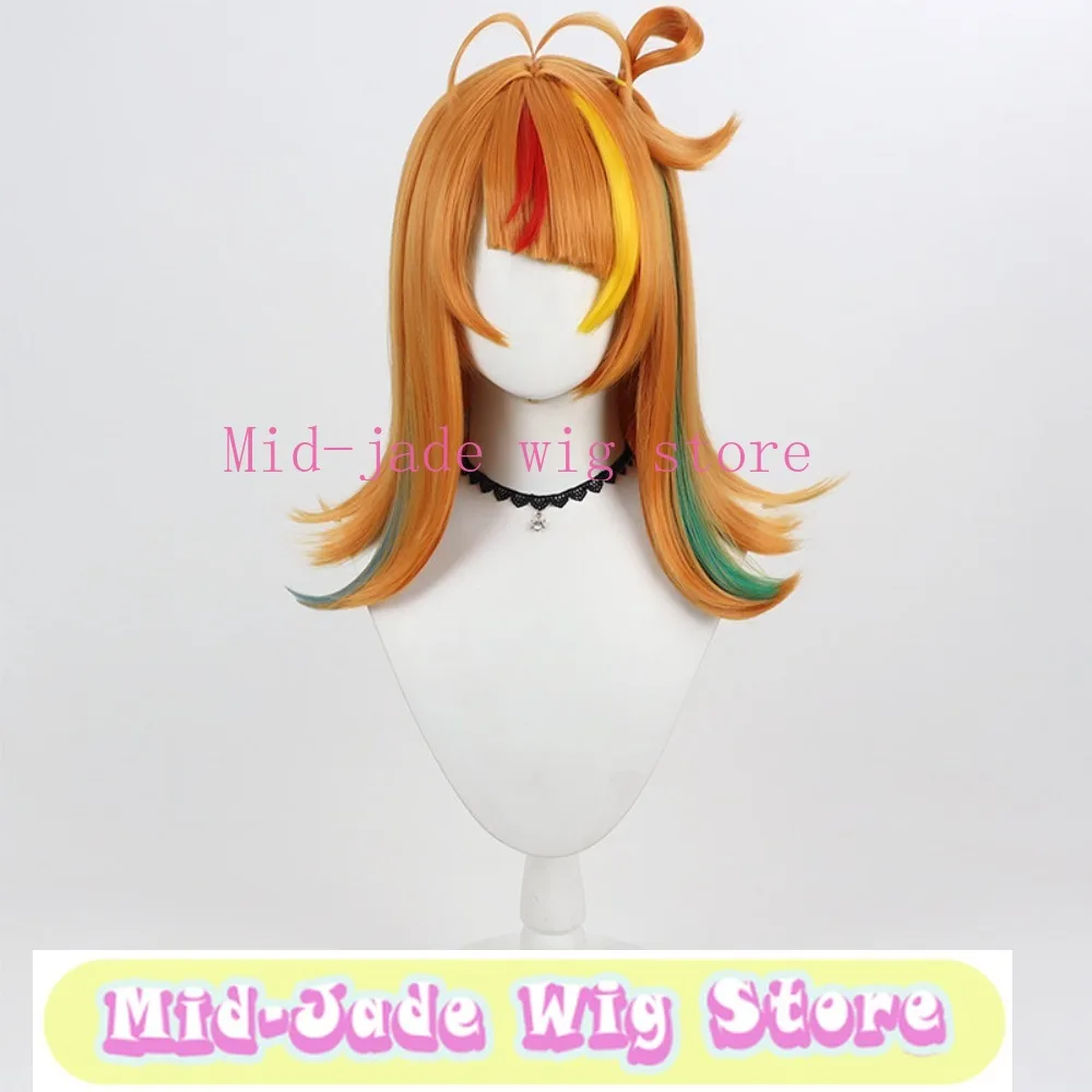 Streamer Komawari Koma Cosplay Wig Realistic Scalp Integrated Twin Bun Hairpiece for Live Event Styling