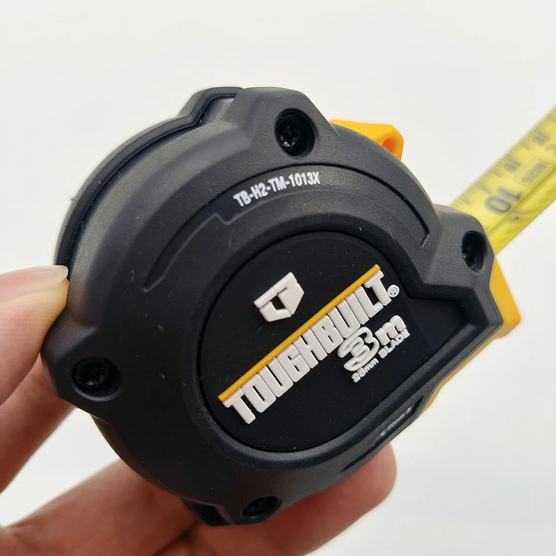 TOUGHBUILT Original Tape Measure 3/5/8/10M Nylon Coating Rugged Housing Ergonomic Grip Measuring Hand Tools