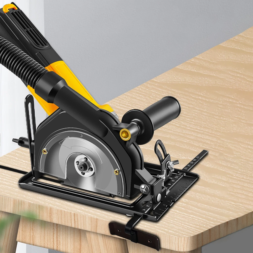 Convertidor de amoladora angular manual a soporte de Base de corte, soporte de posicionamiento modificado de profundidad de 0-40mm, estable para amoladora angular de 100-125MM