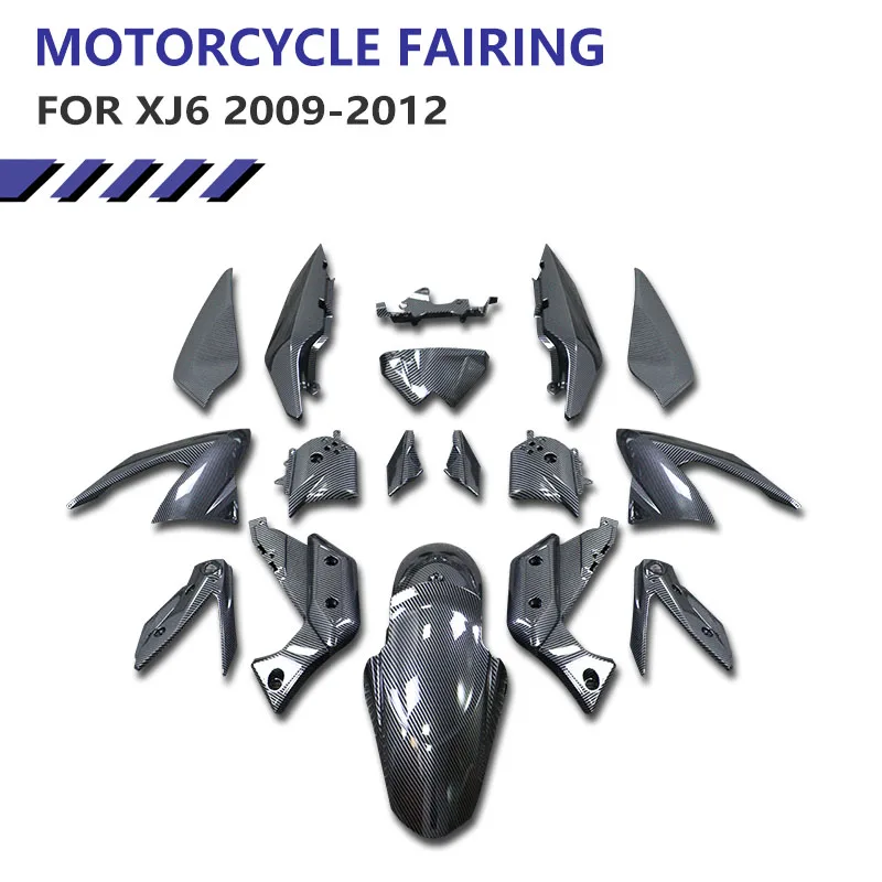 ABS Carbon Fiber Motorcycle Fairing for Yamaha XJ6 2009-2012 Fairing Shell Set Premium Motorcycle ABS Shell