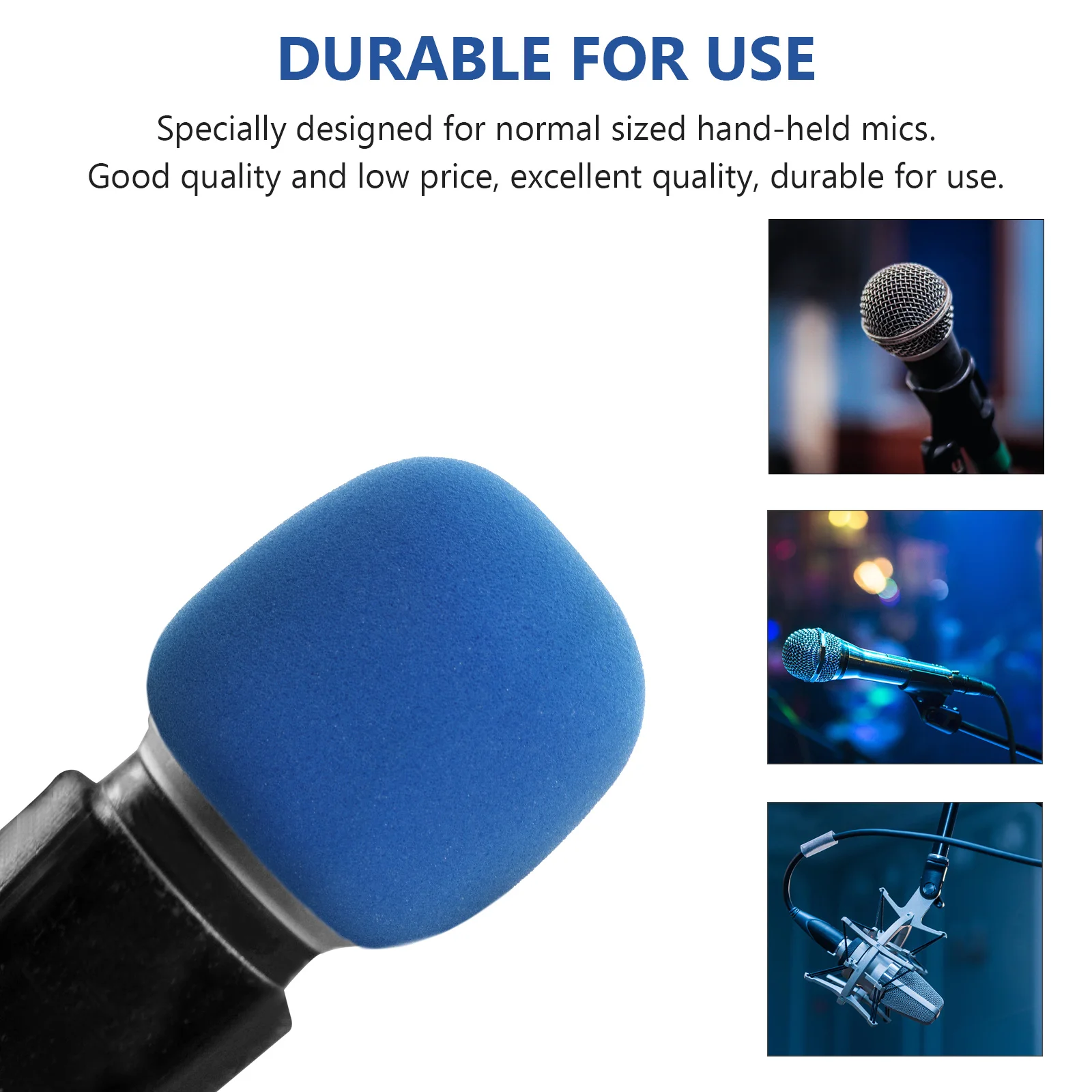 

10pcs Colorful Sponge Covers Durable Protective Cushions For Ktv Mic Elastic Windscreen Coversmic Covers Microphone Protector