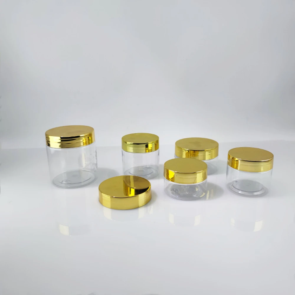 30 개/몫 30/50/60/80ml 골드 뚜껑 지우기 빈 리필 용 병 메이크업 여행 용기 아크릴 파우더 반짝이에 대 한 화장품 항아리