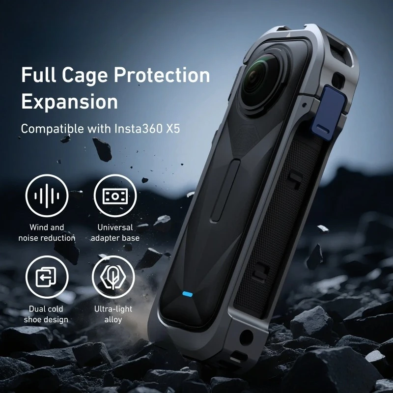 Aluminum Alloy Camera Cage Protective Frame Vlog Shooting Metal Holder Stabilizer Bracket