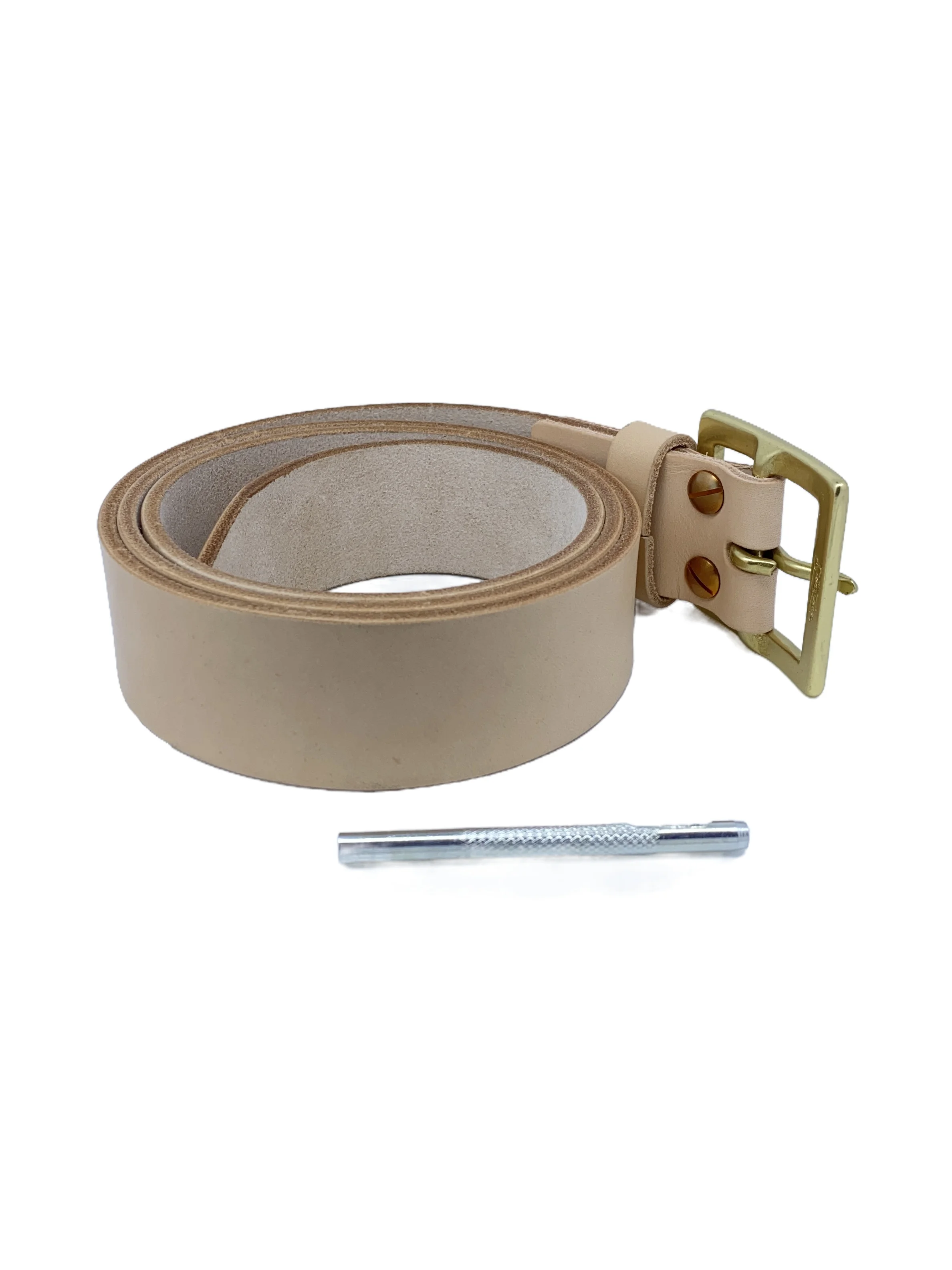 SauceZhan Italian Full-grain Leather Brass Buckle Cowskin Genuine Leather Belt Man Waist Belt Men H Belt Buckle