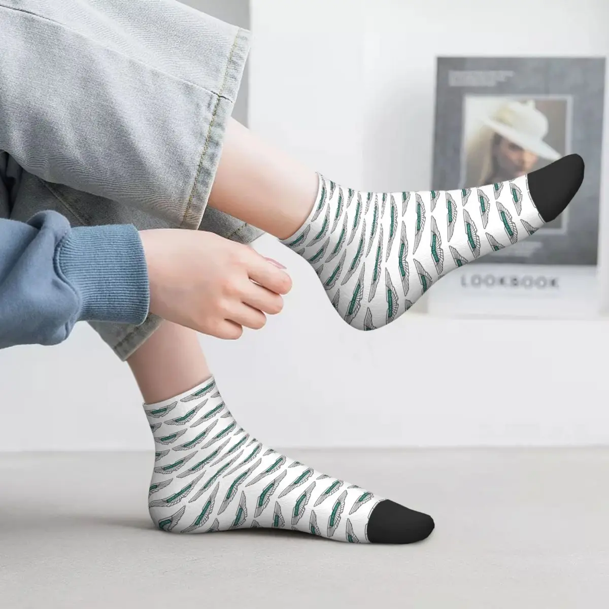 

Aston Martin Badge Socks Harajuku High Quality Stockings All Season Socks Accessories for Unisex Gifts