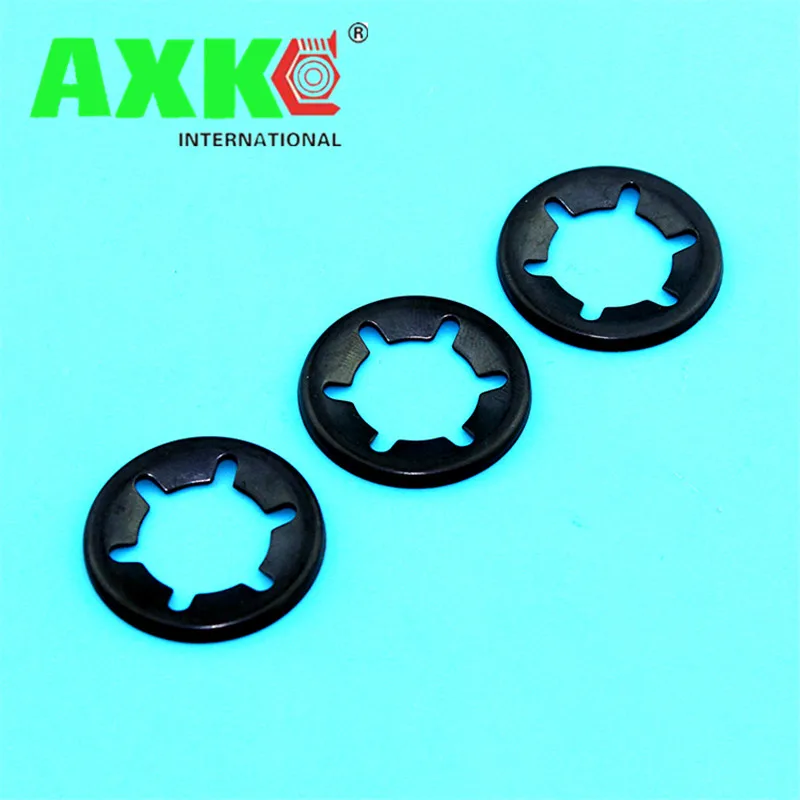 65Mn M3 M4 M5 M6 M8M10 Tooth Starlock Push On Locking Washers Speed Clips Fasteners Assortment Kit Quick Speed Locking Washers