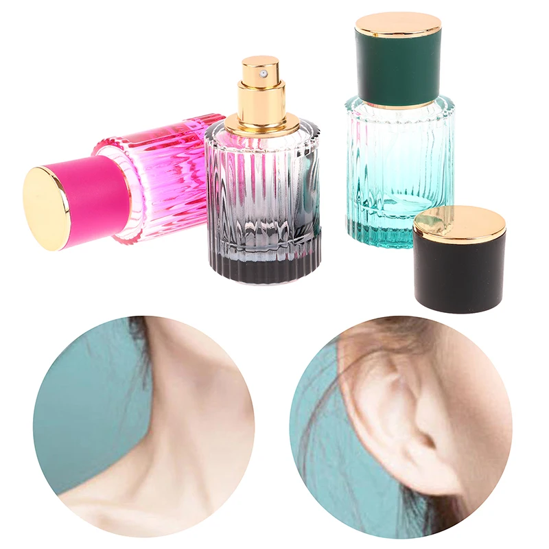 30ml Glass Atomizer Perfume Bottle Glass Tube Spray Perfume Sub-bottling Moisturizing Spray Bottle Refillable Bottles