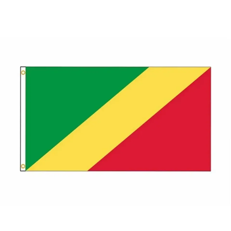 Congo Flag Indoor Outdoor Decoration Flag 90x150cm Polyester