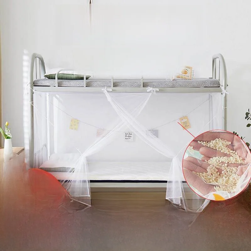 single-and-double-bed-size-mosquito-net-for-student-dormitory-and-home-bedroom-geometric-pattern-breathable-and-fireproof