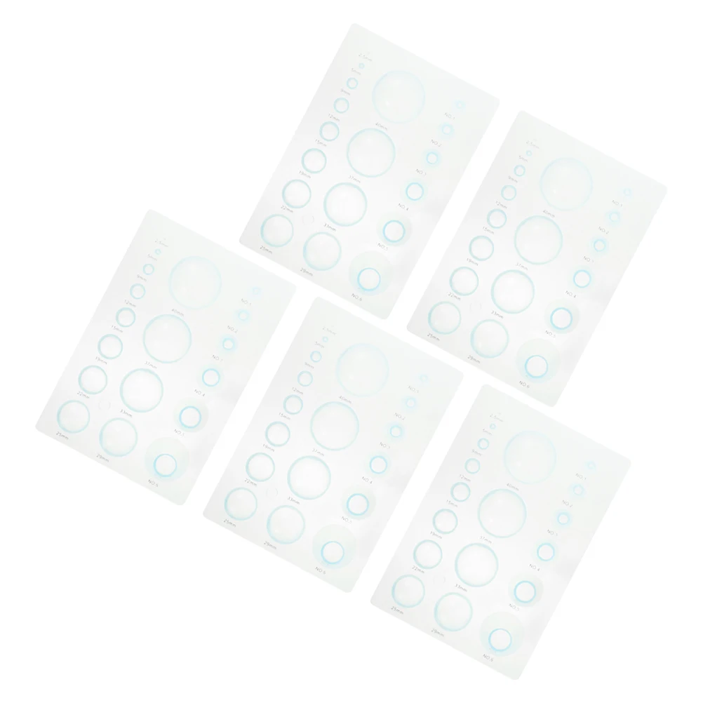 

5pcs Plastic Mold Set 3-Row Scaled 3D Concave-Convex Spherical Styler For Diy Craft Half Ball Domes Template Half Ball Mold