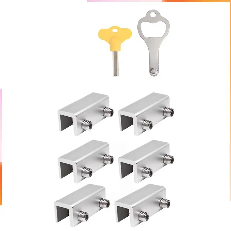 A92Z Window Lock (6 Sets) Safety Window Lock, For Vertical And Horizontal Sliding Window And Sliding Doors, Adjustable Lock