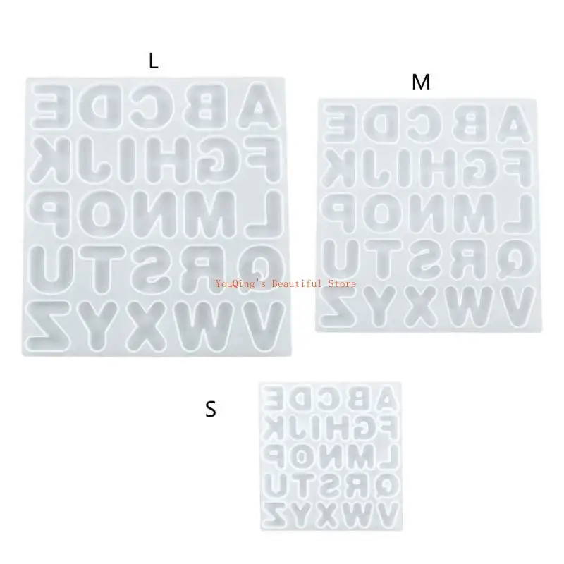 

N0HE Epoxy Resin Mould Letters Shaped Silicone Keychain Molds Silicone Pendant Moulds