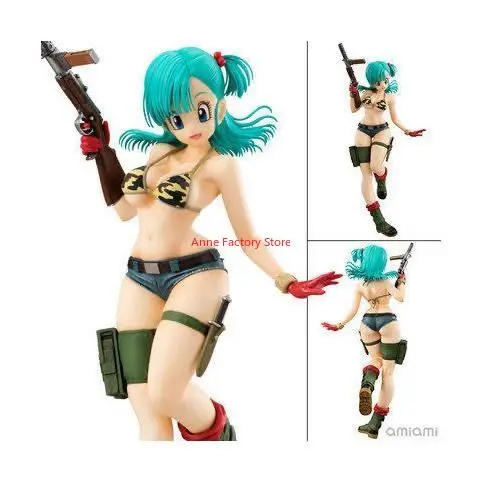 

Фигурка Ragon Ball Bulma, камуфляжная фигурка Bulma, экшн-модель, милые блестящие гламурные Gk, Коллекционная кукла для комнаты, 22 см, украшения, игрушки