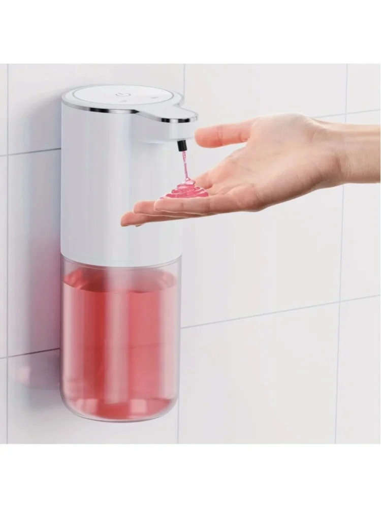 Inteligentny, bezdotykowy, automatyczny dozownik mydła w pianie, pojemność 400 ml, umożliwiający mycie rąk bez użycia rąk, wodoodporna pompka do mydła w płynie, idealna do łazienki, kuchni, biura i — Zdjęcie 2 z 2