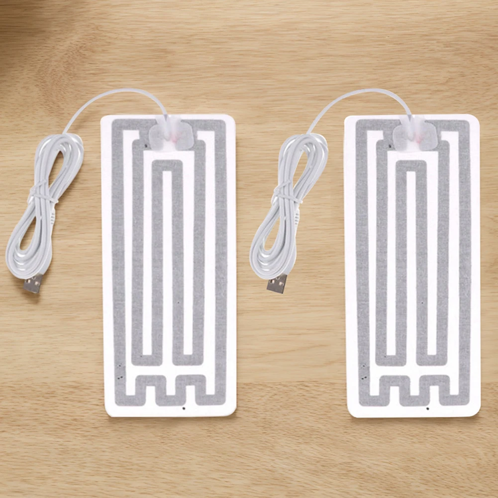 

2 шт. USB-грелки-пленки для одежды, электрические грелки для рук и ног, нагревательные элементы, электрические пояса для согревания