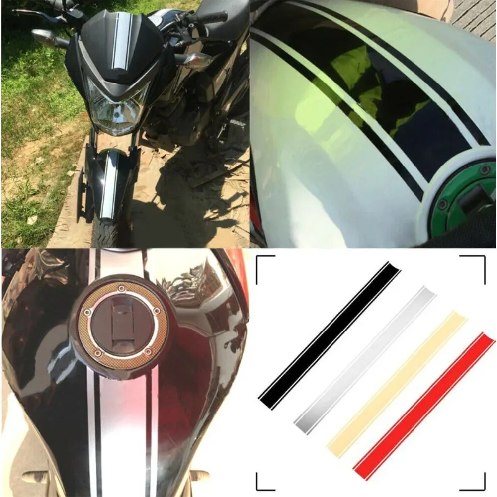 50CM DIY Motorcycle Stickers for Fuel Tank Fairing Cowl Stripes Pinstripe Racing Helmet Motorbike Fender Waterproof Vinyl Decals
