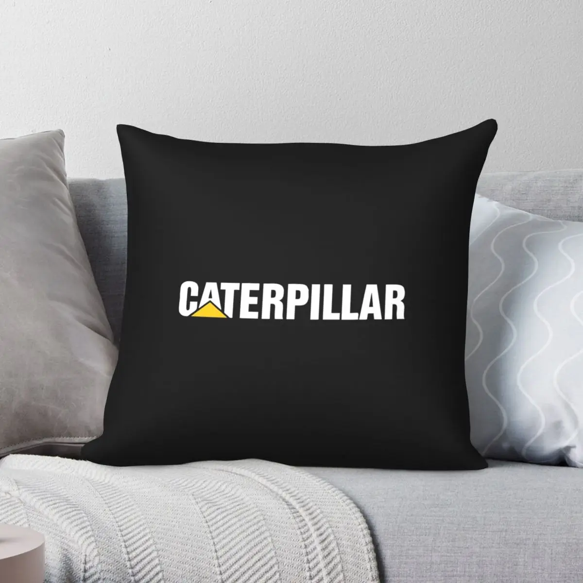 

Best Selling Caterpillar Merchandise Square Pillowcase Polyester Linen Velvet Creative Zip Decor Home Cushion Cover