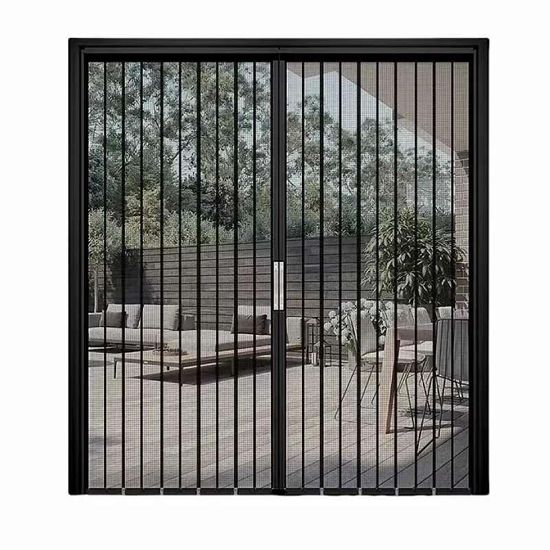 

Customization Aluminum Alloy Railless Diamond Mesh Folding Screen Door Anti-theft Window Screen that Flies Mosquitoes