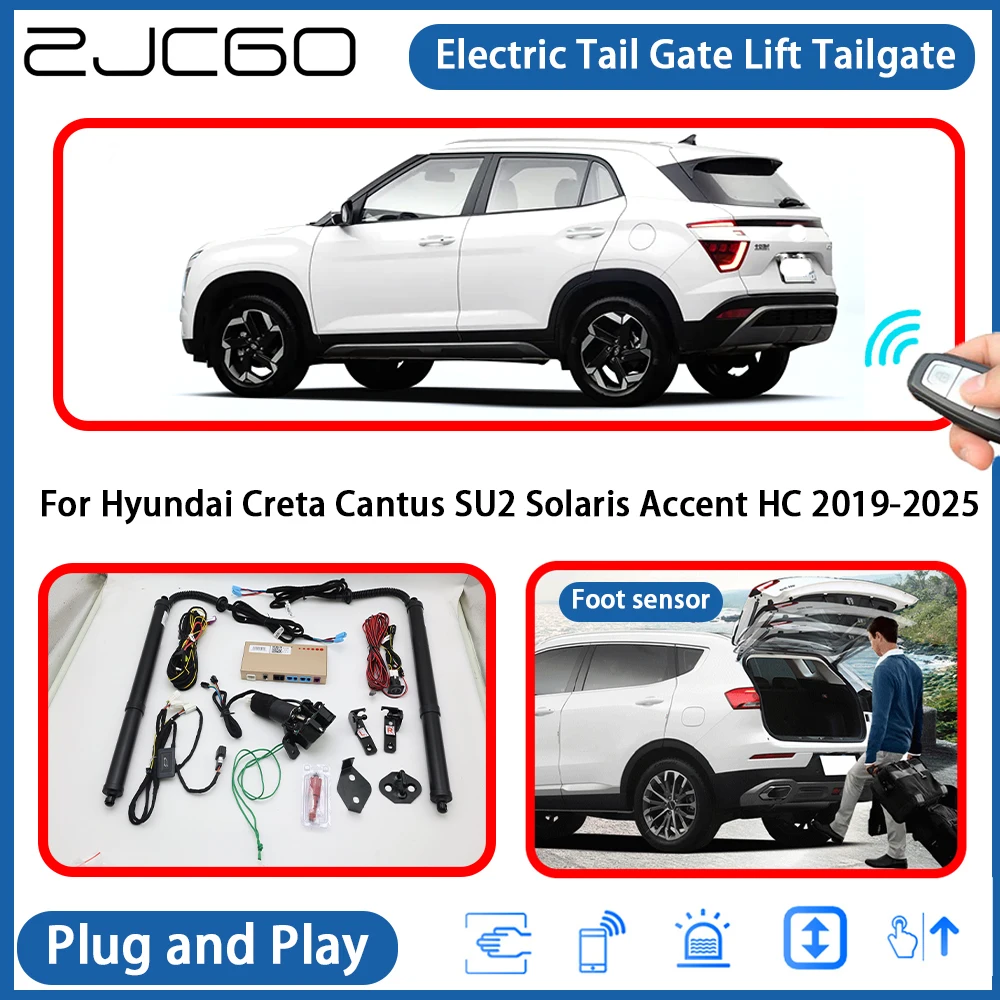 

for Hyundai Creta Cantus SU2 Solaris Accent HC 2019-2025 Automatic Powered Tailgate Power Liftgate Electric Tail Gate Lift