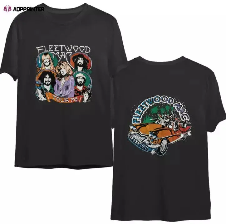 1970's Fleetwood' Mac' Rumours' Concert Tour Shirt Double Sided.webp