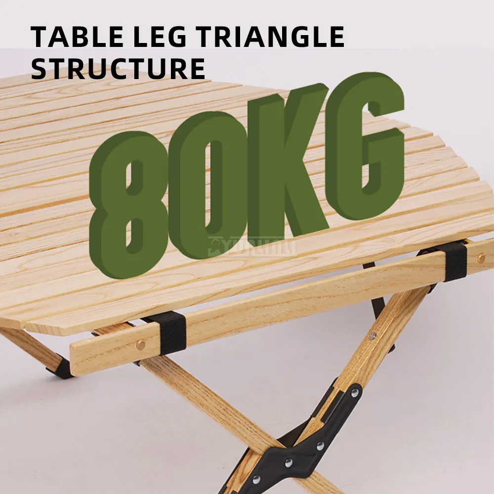  Outdoor Folding Barbecue Table, Large Leisure Integrated Picnic Complete Set Of Equipment;eechwood Chicken Rolls Table