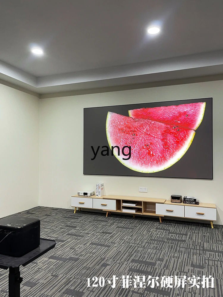 CX 4k Ultra HD Wall-Mounted Picture Frame Home Theater Laser Short Focus Curtain