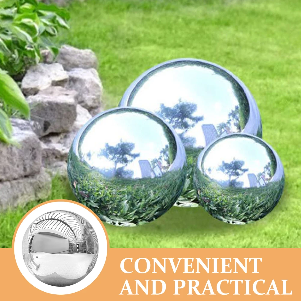 

Stainless Steel Mirror Balls 150MM Gazing Globes for Garden Yard Decor Shiny Outdoor Lawn Art Kitchen Bedroom Living Room