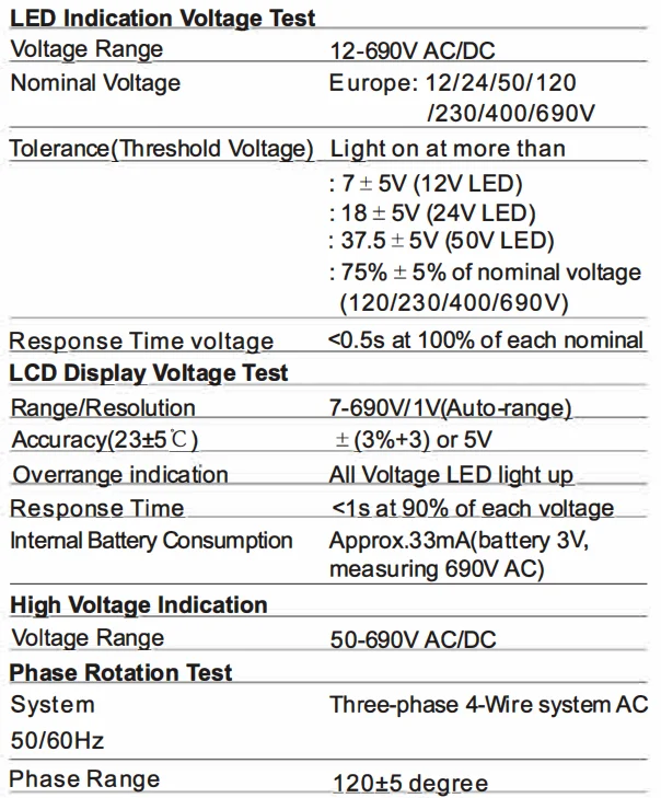 HP-38A 2-poliger Spannungsprüfer mit LCD-Display, Datenüberwachung mit automatischer Haltprüfung, Messung automatisch halten, LCD-Display – Detail 7
