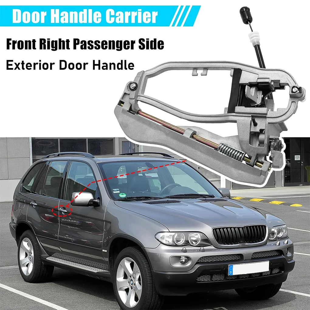 

Front Right Driver Side Outside Door Handle Carrier For BMW X5 E53 2000-2006 51218243616 Door Handle Mechanism