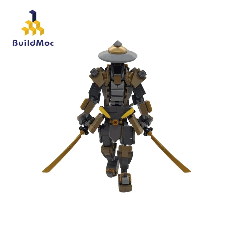 

BuildMOC Japan Samurai Ronin Mecha DIY Building Blocks Kit Warriors Robot Figure Bricks Model for Kids Toys Birthday Gifts