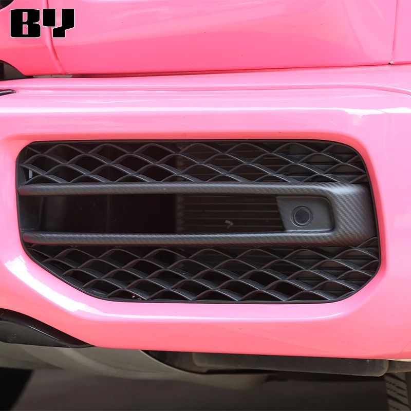 4 Pièces Garniture Phare Antibrouillard Avant ABS Noir Compatible Mercedes-Benz Classe C W205 AMG-Line 2019+