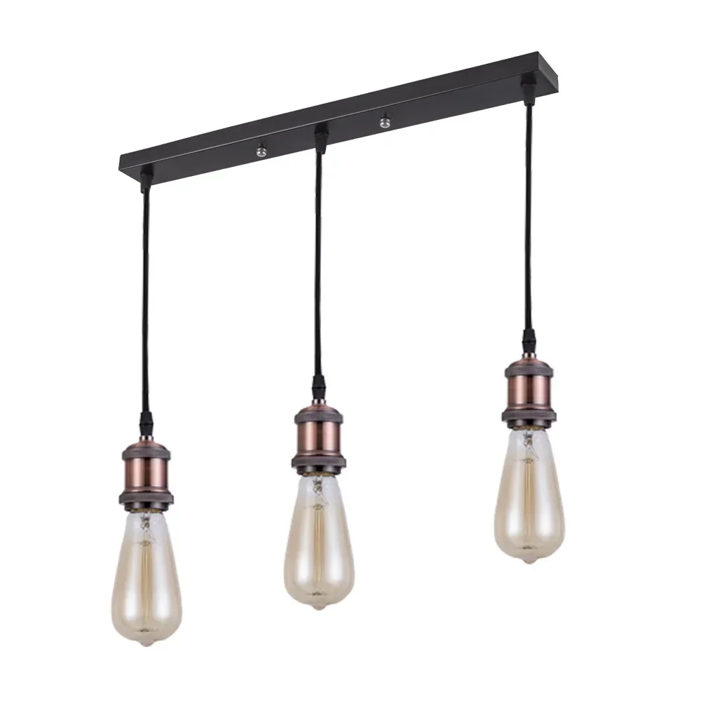 

Gold Silver Black Ceiling Lamp Housing Chandelier Hanging Lighting House Decor E27 Socket Vintage Led Ceiling Lamp