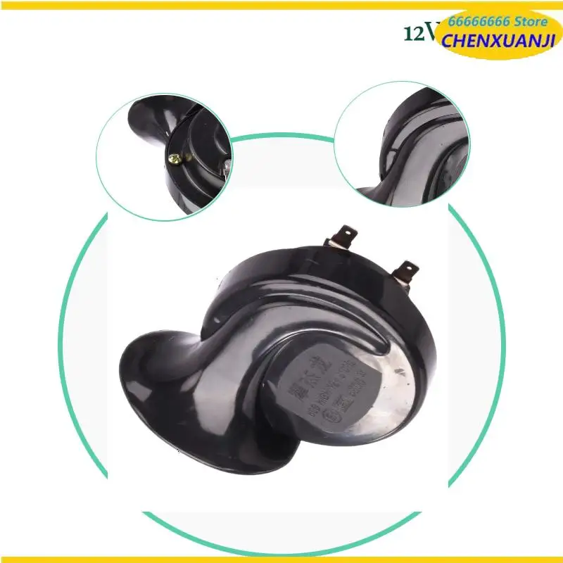 

Рожок-улитка 12 В с кронштейном и винтом, подходит для выдающихся предупредительных сигналов во время вождения автомобиля