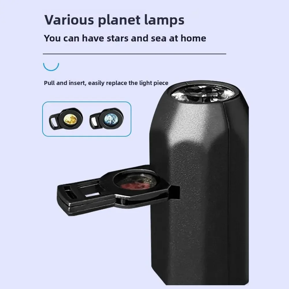 Halloween USB Projection Night Light Skull 6 Patterns Design LED Projector Lamps Wall Ceiling Decor Holiday Party Ambient Lights