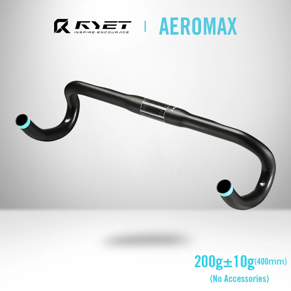 RYET Full Carbon Road Bike Handlebar Drop RHM Rapid Hand Movement Bicycle Handle bar 31.8MM 400/420/440/460 Cycling Sports Parts