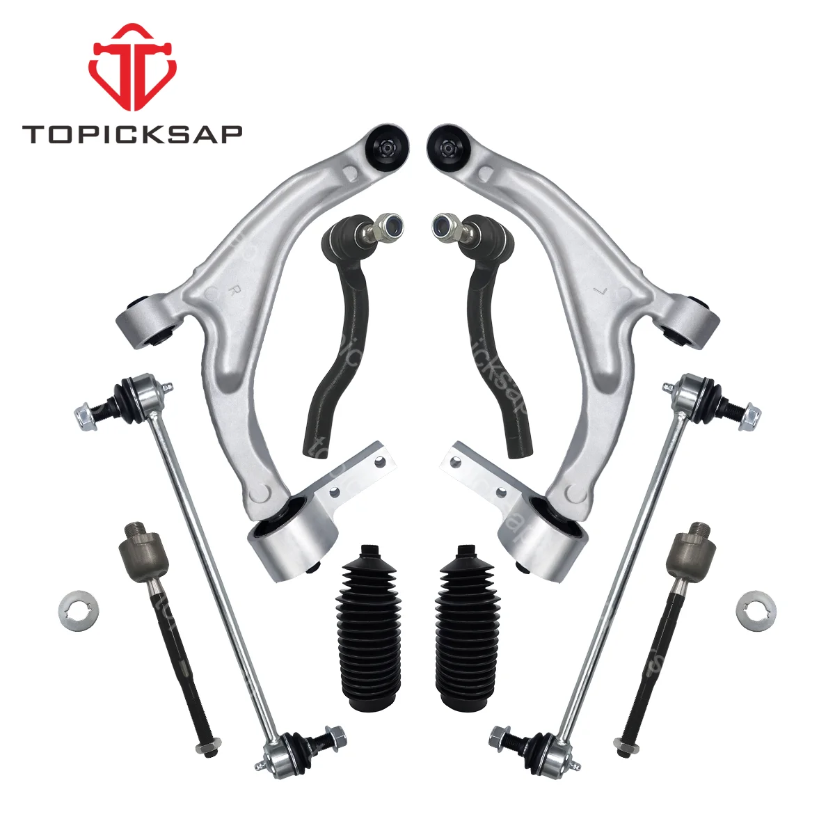 TOPICKSAP Front Control Arm Ball Joint Stabilizer Sway Bar Link Suspension Kit 10pcs for Honda Pilot 2009 2010 2011 2012 - 2015