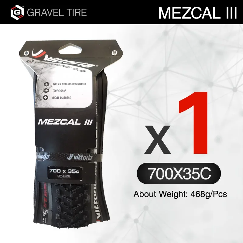 Nieuwe Vittoria Mezcal III Grind band 700x35C Tubeless Band Opvouwbare Zwart Grijs fietsband 700c Grind CX off-road Fietsbanden