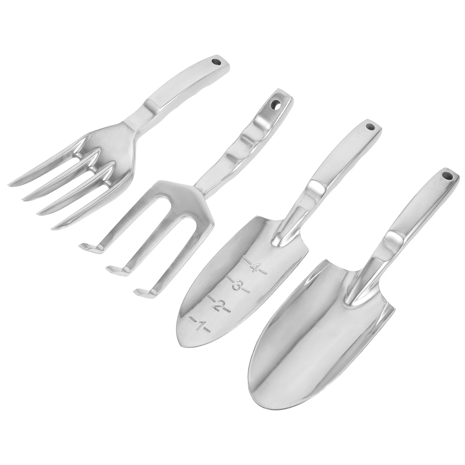 

1 Set Of Garden Tool Kit Premium Aluminium Alloy Compact For Excavation Weeding Soil Loosening Transplanting Practical Gardening