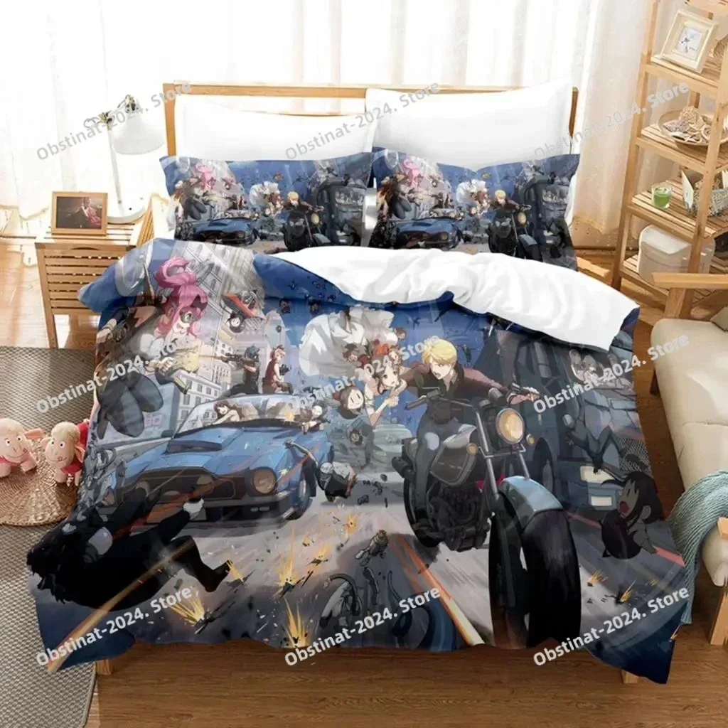 3D Anime Kaguya-sama Love Is War Miss Huiye Bedding Set Printed Comforter Duvet Cover Pillow Case 3 Pieces Sets Kids Adult Size