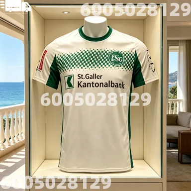 Image of 2026 Schweiz Fußball FC St. Gallen 1879 Sporttrikot Schweizer Herren T-Shirts Schnelltrocknend Trainings-Fußballtrikot für Familie und Kinder